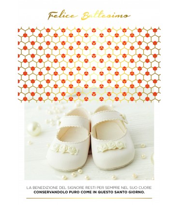 Biglietto italian joy BATTESIMO ASSORTITI IN 4 MODELLI conf. da 12 pz.