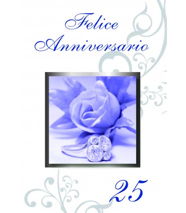 Biglietto italian joy ANNIVERSARIO ASSORTITI IN 4 MODELLI conf. da 12 pz.