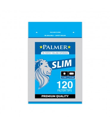 Filtri PALMER SLIM 6MM L.15 MM IN BUSTINA CONF. 34 BUSTINE DA 120 FILTRI