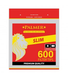 Filtri PALMER slim 6 MM L.15 MM CONF. 25 bustine DA 600 FILTRI