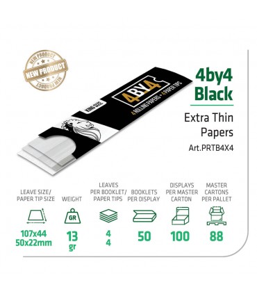 Cartina PALMER KING SIZE BLACK + FILTRI IN CARTA CONF. DA 50 LIBRETTI CON 4 CARTINE E 4 FILTRI