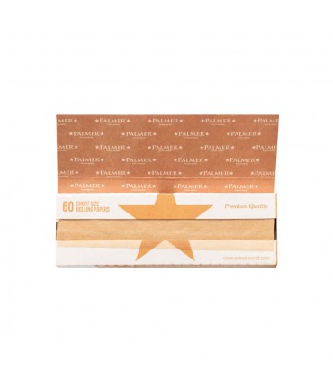 Cartina PALMER corta organic BROWN extra fine CONF. DA 50 LIBRETTI da 60 cartine