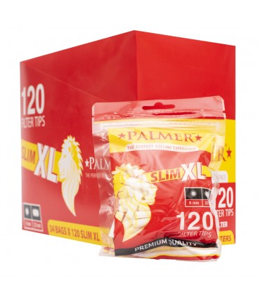 Filtri PALMER SLIM xl 6MM L.22 MM IN BUSTINA CONF. 34 BUSTINE DA 120 FILTRI