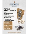 Filtri sfera PALMER conici ai nano cristalli con carbone attivo 6/7 MM L.27 MM IN BUSTINA CONF. 12 box DA 24 FILTRI