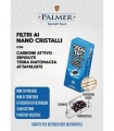 Filtri sfera PALMER ai nano cristalli con carbone attivo 6MM L.27 MM IN BUSTINA CONF. 12 box DA 24 FILTRI