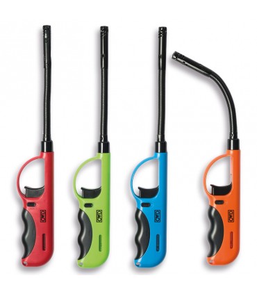 Accendigas elettronico Ciao NIMBO con tubo flessibile conf. 20 pz. colori assortiti