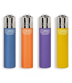 accendino Clipper large METALLIC MIX 4 conf. 48 pz. assortiti IN 4 COLORAZIONI