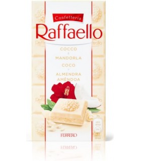 TAVOLETTA FERRERO RAFFAELLO CON COCCO E MANDORLE DA 90G.