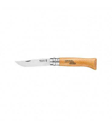 Coltello Chiudibile e Tascabile OPINEL con manico in Legno di Faggio e Lama in acciaio al carbonio da 8.5 cm.