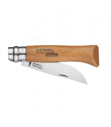 Coltello Chiudibile e Tascabile OPINEL con manico in Legno di Faggio e Lama in acciaio al carbonio da 8.5 cm.