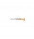 Coltello Chiudibile e Tascabile OPINEL con manico in Legno di Faggio e Lama in acciaio inox da 3 cm.