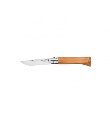 Coltello Chiudibile e Tascabile OPINEL con manico in Legno Di Olivo e Lama in acciaio inox da 7 cm.