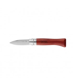 Coltello Chiudibile e Tascabile OPINEL da Ostrica con manico in Legno Di Padouk e Lama in acciaio inox da 6.5 cm.