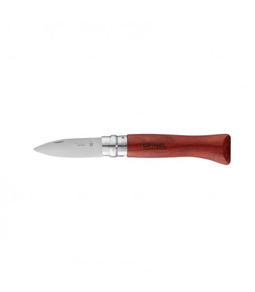 Coltello Chiudibile e Tascabile OPINEL da Ostrica con manico in Legno Di Padouk e Lama in acciaio inox da 6.5 cm.
