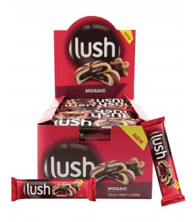 LUSH MOSAIC BISCOTTI DI PASTA FROLLA AROMATIZZATI ALLA VANIGLIA FARCITI AL CACAO DA 51gr CONF.24PZ