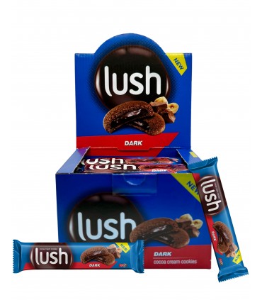LUSH MOSAIC BISCOTTI DI PASTA FROLLA AROMATIZZATI AL CACAO FARCITI AL CIOCCOLATO FONDENTE DA 51gr CONF.24PZ