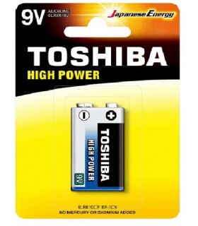 TOSHIBA 9 VOLT ALKALINE conf. da 12 blister