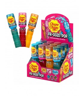 LECCA LECCA CHUPA CHUPS FR-OOZEN POP ASSORTITO 3 GUSTI MIRTILLO FRAGOLA E TROPICAL CONF. 12 PZ.
