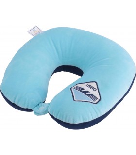 Cuscino per il collo s.s. lazio IN MORBIDO PILE bicolore con clips
