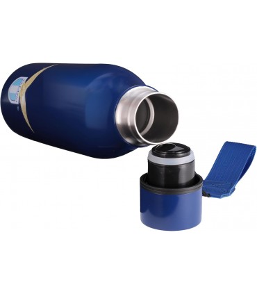 Borraccia termica s.s. lazio in acciaio inox doppia parete da 500 ml con laccetto CONF. IN SCATOLA