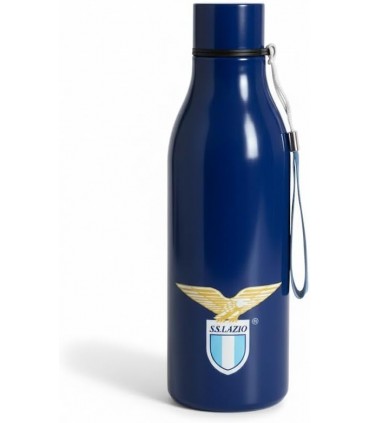 Borraccia termica s.s. lazio in acciaio inox doppia parete da 500 ml con laccetto CONF. IN SCATOLA