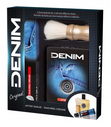 Denim Original After Shave con Crema da Barba e Pennello