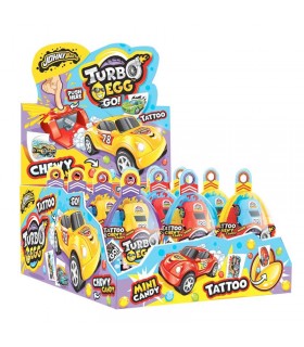 CARAMELLE GOMMOSE CON GIOCATTOLO A FORMA DI AUTO CONF. 12 PZ. ASSORTITI