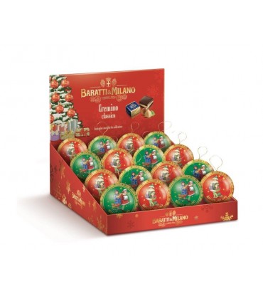 CREMINO CLASSICO CON PALLA IN LATTA APPENDIBILE BARATTI&MILANO 42G EXPO DA 16PZ.