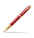 Penna PARKER ROLLER MOD.IM PREMIUM RED GT con finiture in oro CONFEZIONATA IN ELEGANTE SCATOLA REGALO