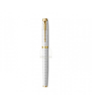 Penna PARKER STILO MOD.IM PREMIUM PEARL GT F con finiture in oro CONFEZIONATA IN ELEGANTE SCATOLA REGALO