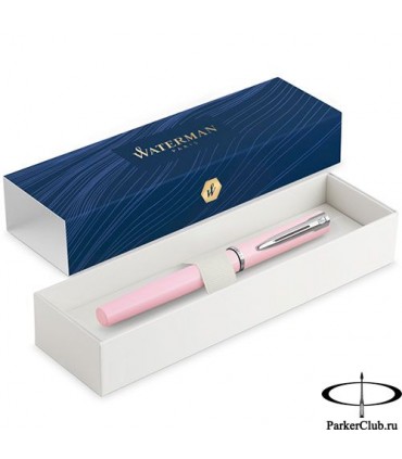 Penna PARKER STILO WATERMAN ALLURE PASTELL PINK PENNINO F con finitura in acciaio CONFEZIONATA IN ELEGANTE SCATOLA REGALO