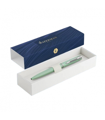 Penna PARKER SFERA WATERMAN ALLURE PASTELL GREEN in metallo CONFEZIONATA IN ELEGANTE SCATOLA REGALO