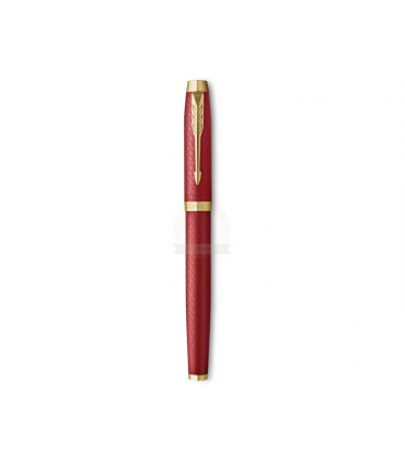 Penna PARKER stilo im premium red gt finitura in acciaio e oro con pennino CONFEZIONATA IN ELEGANTE SCATOLA REGALO