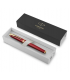 Penna PARKER stilo im premium red gt finitura in acciaio e oro con pennino CONFEZIONATA IN ELEGANTE SCATOLA REGALO