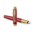 Penna PARKER stilo im premium red gt finitura in acciaio e oro con pennino CONFEZIONATA IN ELEGANTE SCATOLA REGALO