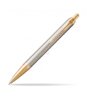 Penna PARKER A SFERA MOD.IM PREMIUM WARM GREY IN ACCIAIO CONFEZIONATA IN ELEGANTE ASTUCCIO