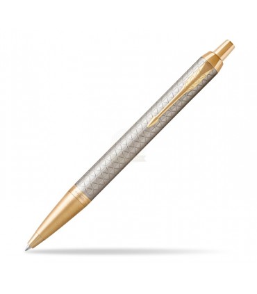 Penna PARKER A SFERA MOD.IM PREMIUM WARM GREY IN ACCIAIO CONFEZIONATA IN ELEGANTE ASTUCCIO