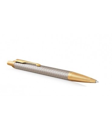 Penna PARKER A SFERA MOD.IM PREMIUM WARM GREY IN ACCIAIO CONFEZIONATA IN ELEGANTE ASTUCCIO