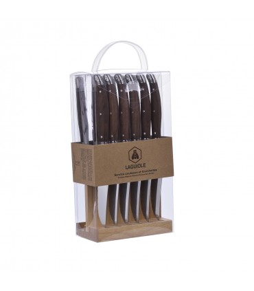 Servizio Posate Laguiole da 12 pz. confezionate in elegante scatola di Legno