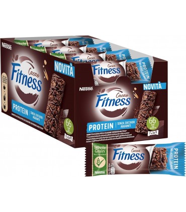 BARRETTA FITNESS NESTLE' CACAO PROTEIN SENZA ZUCCHERI 20G. CONF. 24 PZ.
