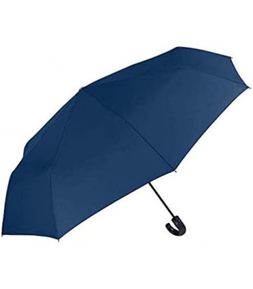 Ombrello Mini apertura Manuale  impugnatura curva in nylon ASSORTITI IN 3 COLORAZIONI(BLU,VERDE,PRUGNA)