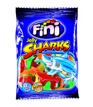 FINI JELLY SHARKS ALLA FRUTTA BUSTINA DA 100 GR.