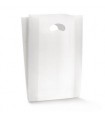 Shopper in Plastica 60 Micron Mis.18x4x4x35 cm con Manico a Fagiolo colore BIANCA Cartone da 10 Kg (890 pz. circa)