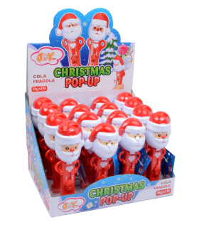 CHRISTMAS POP-UP LECCA LECCA GIOCATTOLO AL GUSTO DI FRAGOLA E COLA da 8g CONF. 16PZ