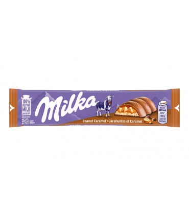 BARRETTA ZACK MILKA CON CIOCCOLATO AL LATTE ARACHIDI&CARAMELLO 37g CONF. 36 PZ.