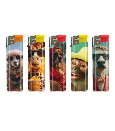 Accendino Elettronico ATOMIC FUNNY ANIMALS conf. 50 pz. ASSORTITO CON 5 FANTASIE