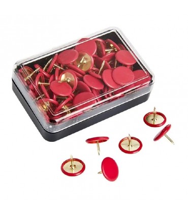 Puntine da disegno colore rosso conf. da 10 pz.