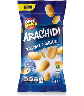 APERISNACK ARACHIDI TOSTATI E SALATI BUSTINA 30GR X 20 PZ.