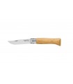 Coltello Chiudibile e Tascabile OPINEL con manico in Legno Colore ROVERE Lama in acciaio inox da 8,5 cm.