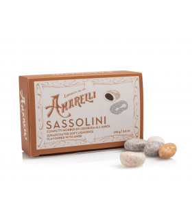 AMARELLI SASSOLINI LIQUIRIZIA CONFETTATA ALL' ANICE 100GR CONF. 12PZ